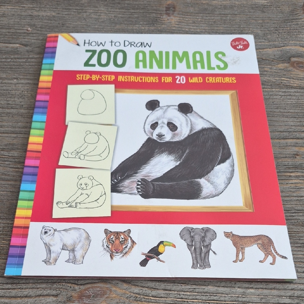 How to Draw Zoo Animals Book